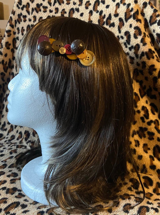 Barrette à boutons automne