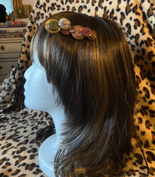 Barrette à boutons automne
