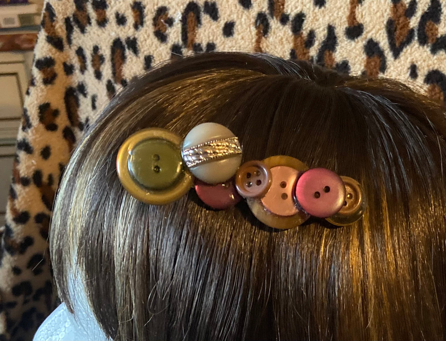 Barrette à boutons automne